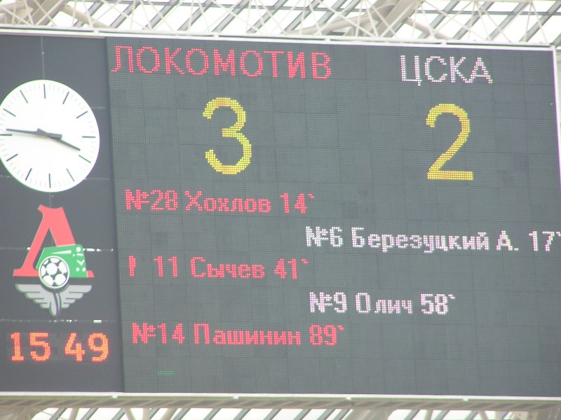 Локо-ЦСКА 3-2