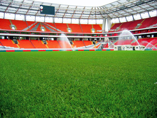 Московский стадион «Локомотив», оборудованный системой GrassMaster, имеет самое современное поле в России.