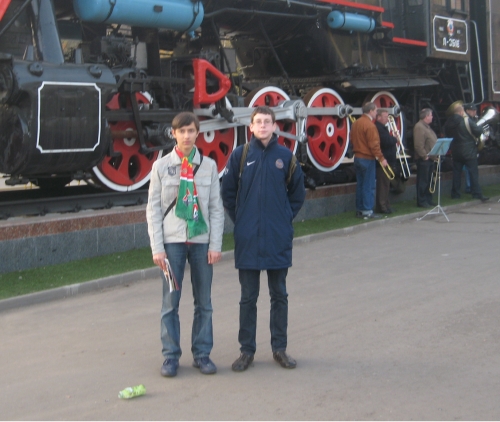 Я с LS ( Левин Степан ) 2007 год перед игрой с Томью